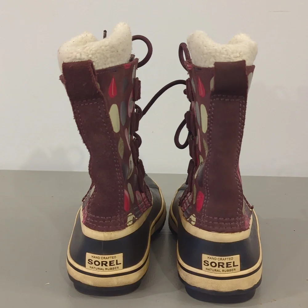 Sorel Boots 1964 Premium CVS Brown Polka‎ Dot size 6 image 7